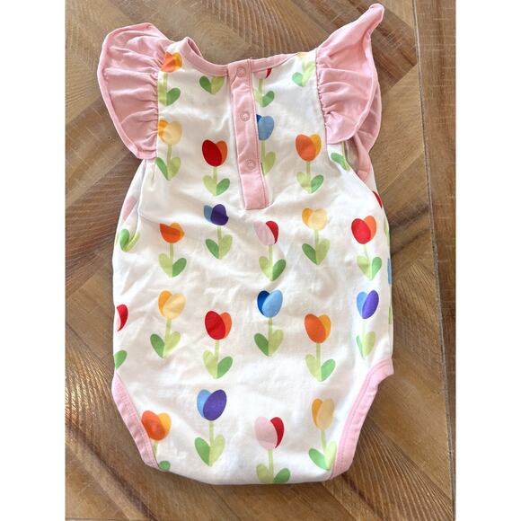 Monica + Andy Baby 1pc Rainbow Tulips Outfit Girls Size 9-12 months - Picture 5 of 5